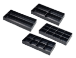 Lege trays met vakken